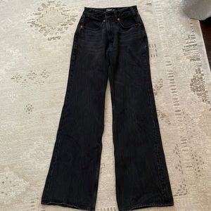 Abercrombie high rise wide leg jeans
